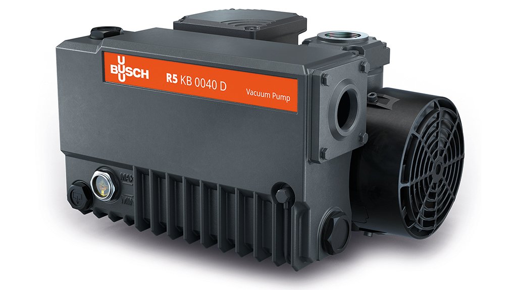 SEALED SHUT 
Typical R5 rotary vane vacuum pump from Busch for use in chamber packaging machines 