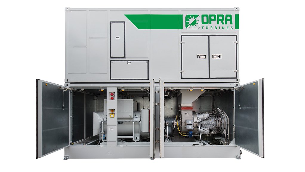 The Opra gas turbine generator set 