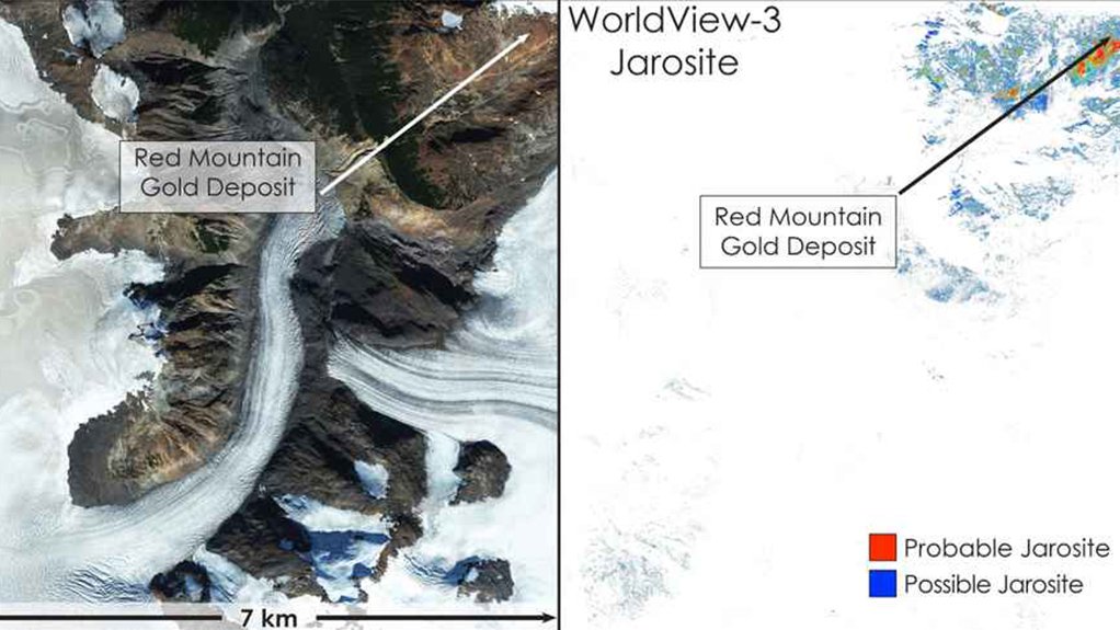 WorldView3 - Deep Learning Alteration mineral mapping of the Red Mountain gold deposit