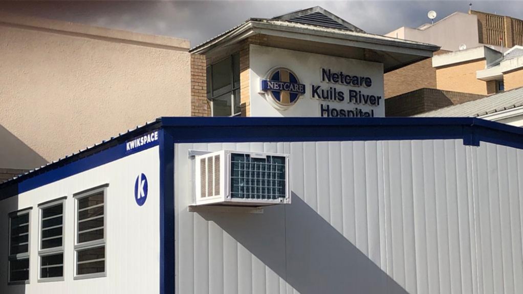 Netcare Kuilsriver Hospital has received two double-wide units from Kwikspace. 