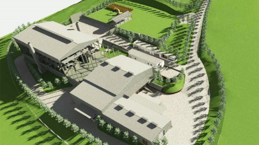 An artist's rendering of the Toronto Group's Charcoal Production Facility once completed.
