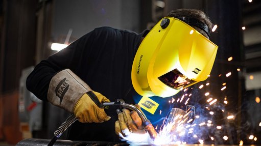 AESTHETICALLY EASING The new welding helmet offered by ESAB Welding & Cutting enhances the clarity and colour seen by the welder, allowing for better welds 