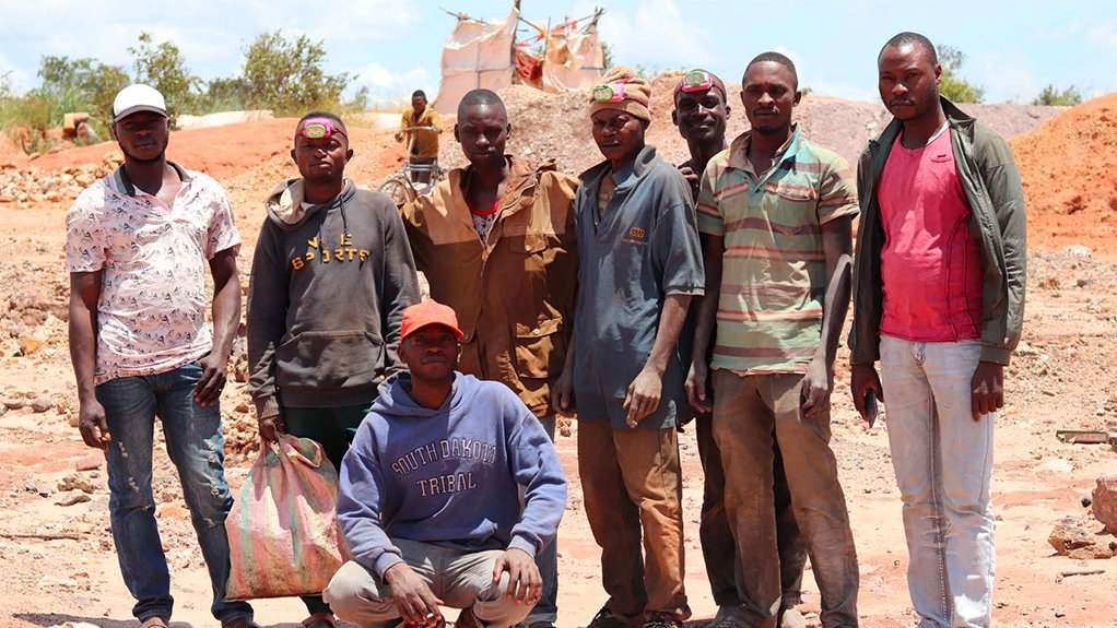 A team of artisanal miners in the Democratic Republic of Congo.