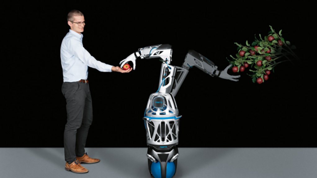 Mobile robot system meets BionicSoftHand 2.0