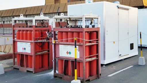 Hydrogen fuel and containerised fuel cell installations at One Military Hospital in Pretoria.