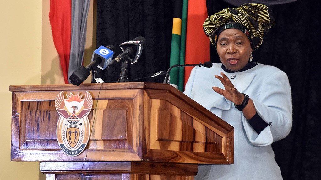 Minister of Co-operative Governance and Traditional Affairs, Dr Nkosazana Dlamini-Zuma