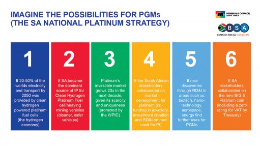 Platinum has potential to be three-times-bigger $35bn-a-year industry – Minerals Council