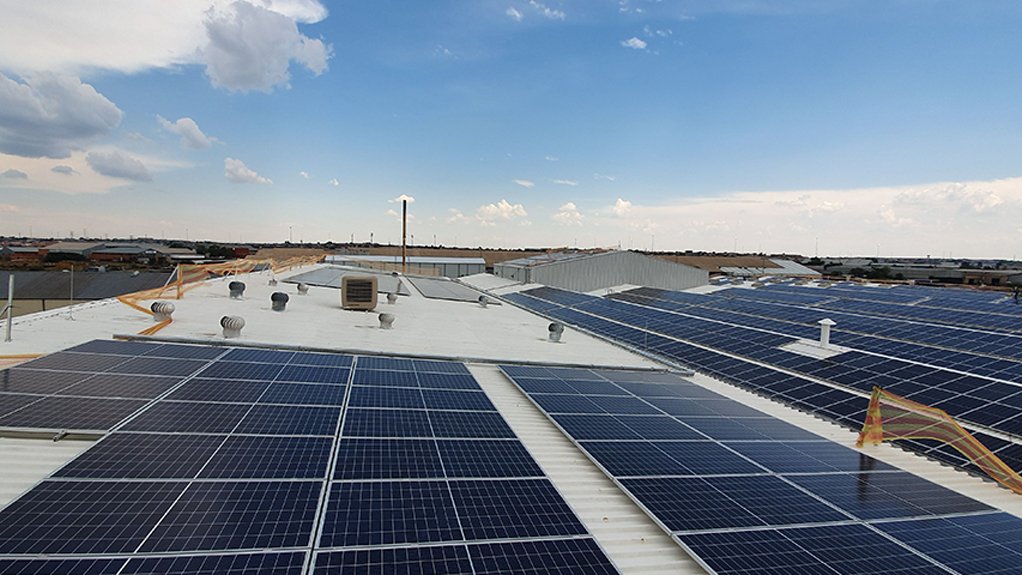 Sopal power panels at one of CCBSA's manufacturing plants.