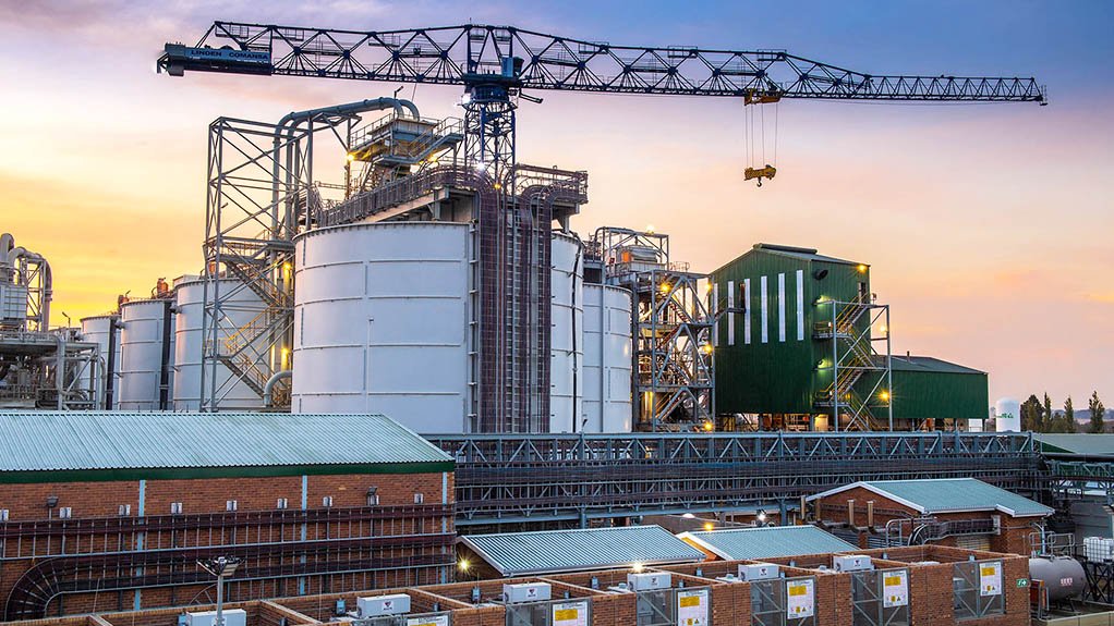 Elikhulu tailings retreatment plant at Evander, in Mpumalanga.