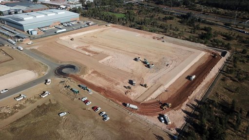 Aerial view of the site 