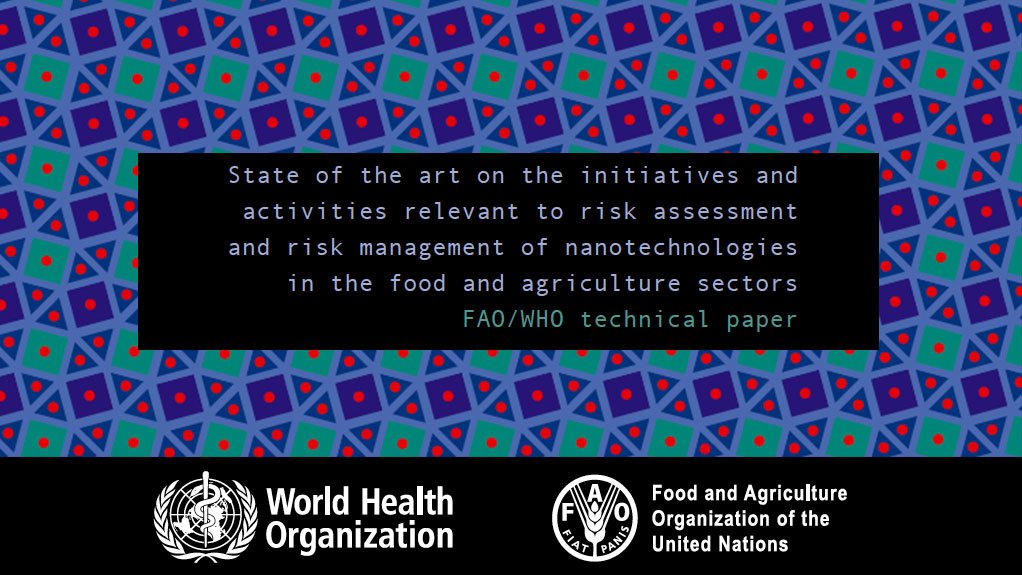  State of the art on the initiatives and activities relevant to risk assessment and risk management of nanotechnologies in the food and agriculture sectors: FAO/WHO technical paper