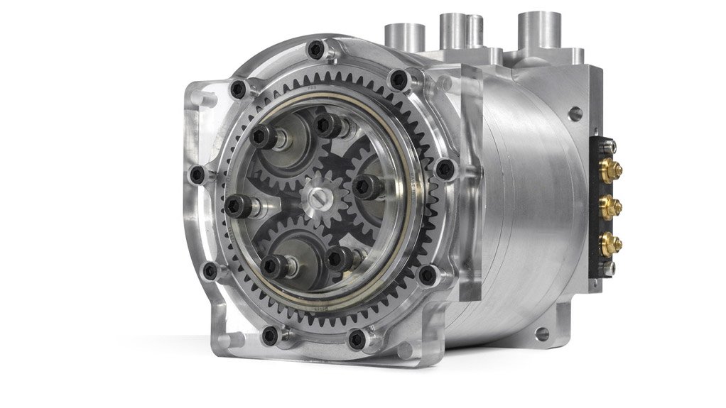 The APM 120 motor has peak power of 125kW at 12,000rpm, continuous power of 75kW and peak torque of 130Nm