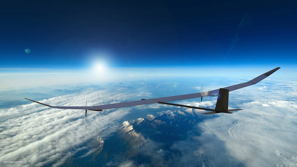 An artist’s impression of the PHASA-35 operating in the Stratosphere.