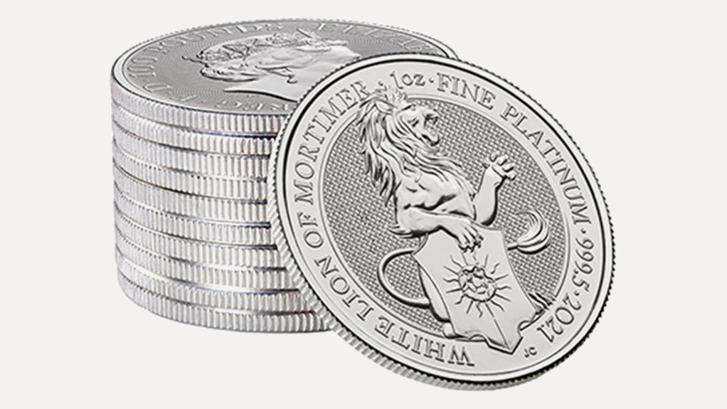 2021 White Lion of Mortimer platinum bullion coin