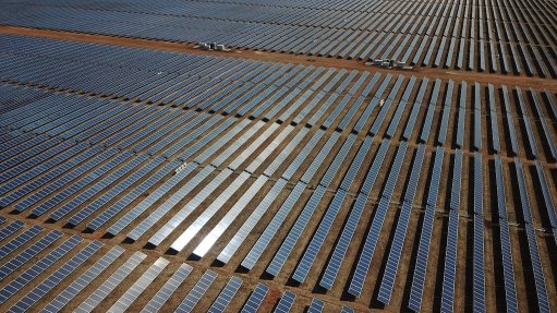 Bokamoso Solar Park outside Leeudoringstad in the North West Province.