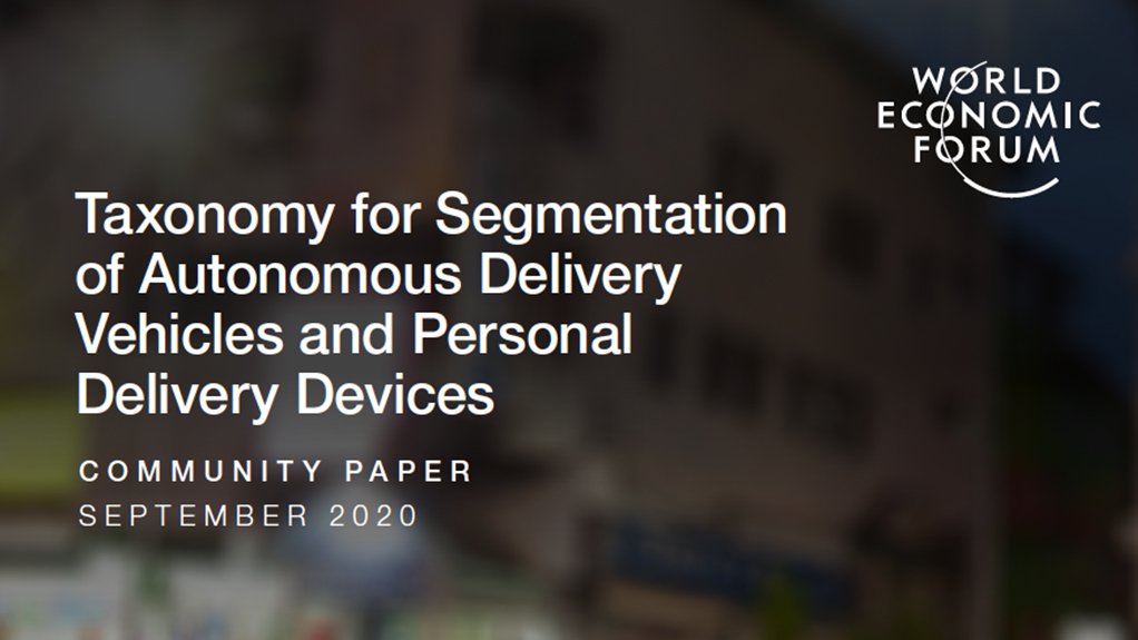  Taxonomy for Segmentation of Autonomous Delivery Vehicles and Personal Delivery Devices 