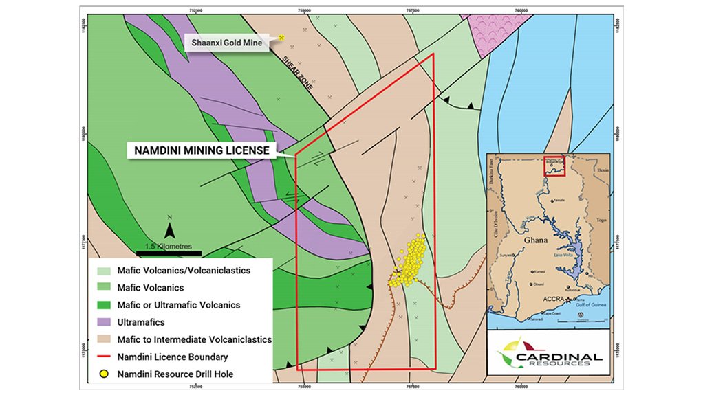 Namdini gold project, Ghana – update