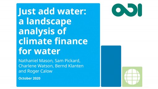 Just add water: a landscape analysis of climate finance for water