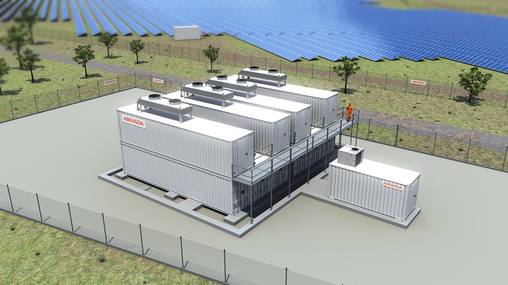 Artist impression of Vametco's developing solar and storage project 