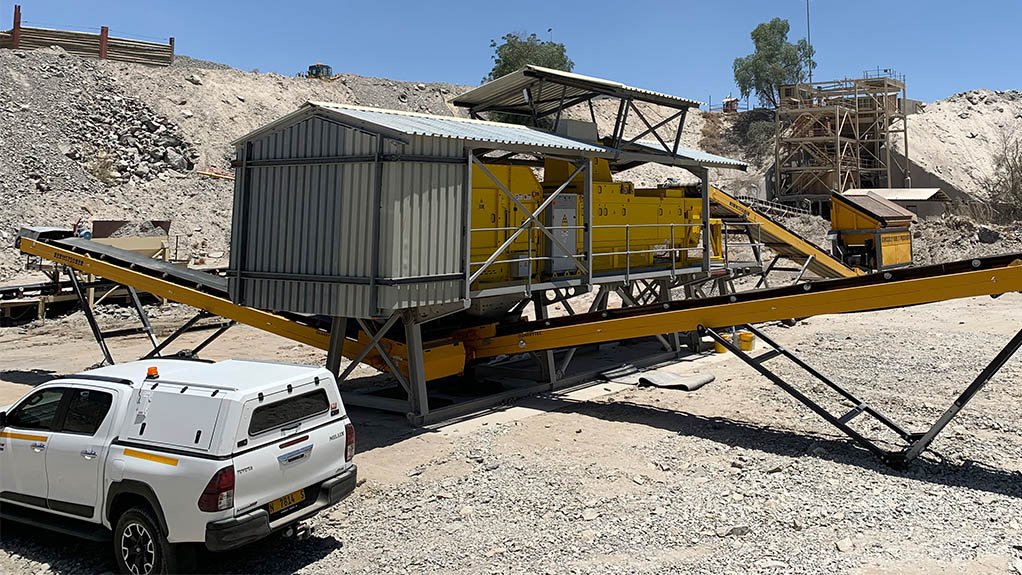 ON SITE
The Steinert KSS XT CLI 100 combination unit installed at Navachab, Namibia, will enable Steinert to continue testing for various mines and processing projects throughout Southern Africa