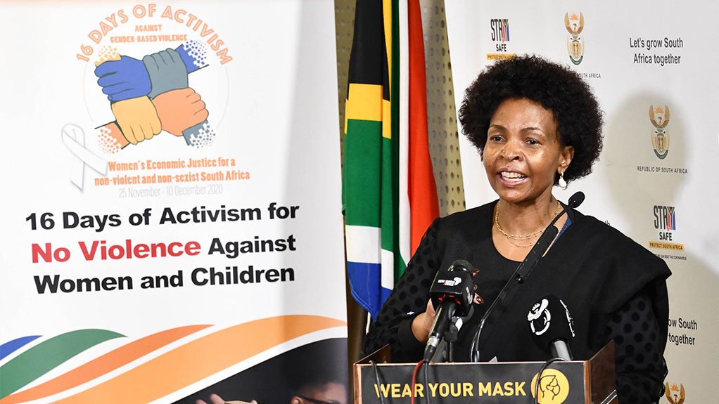 Minister in the Presidency for Women, Youth and Persons with Disabilities, Maite Nkoana-Mashabane