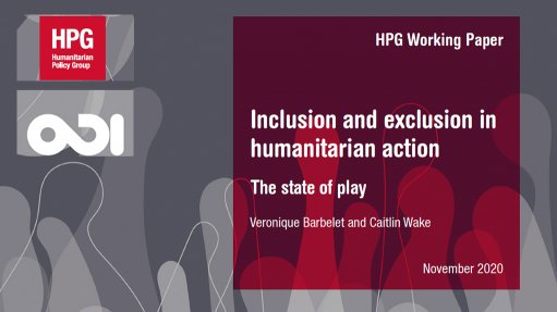 Inclusion and exclusion in humanitarian action: the state of play