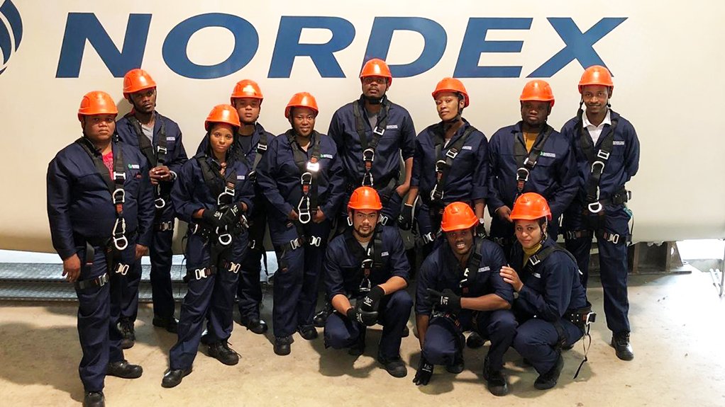 South African Renewable Energy Technology Centre's wind-technician graduates