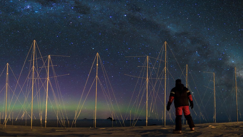 Sansa Space Science’s SuperDARN radar array at South Africa’s SANAE IV base in Antarctica