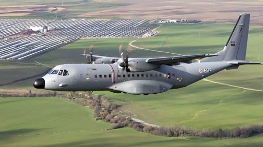 A radar-equipped C295 of the Portuguese Air Force on a test flight over Spain.