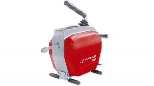 The R550 drain cleaning machine from Rothenberger