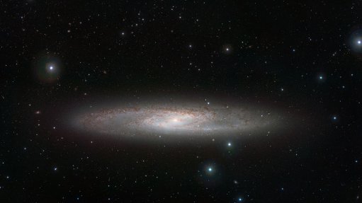 NGC 253, the Sculpture Galaxy, whose central region was the source of the GRB 200415A burst
