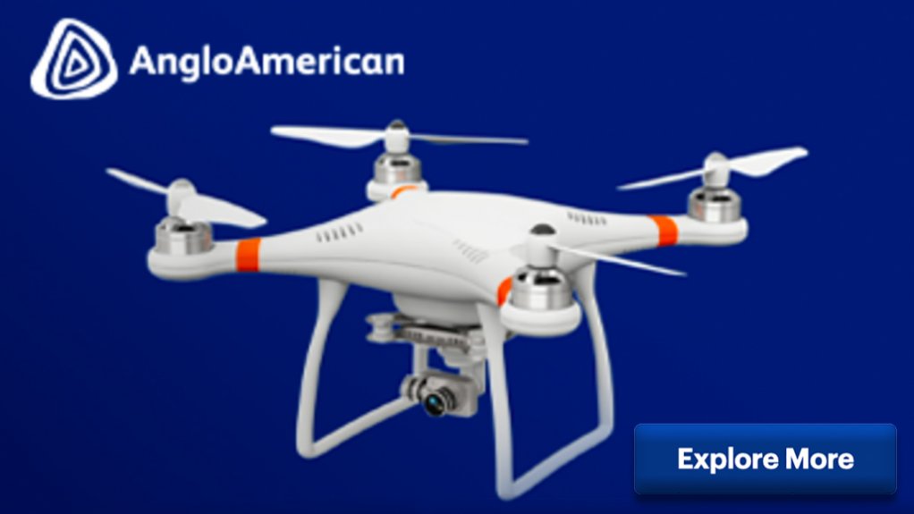 Anglo American's 'explore more' drone.