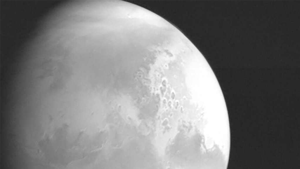 Mars, imaged by China’s Tianwen-1 at a distance of 2.2-million kilometres