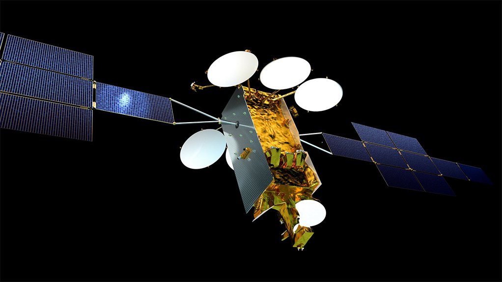 Computer image of an Eurostar Neo satellite in orbit
