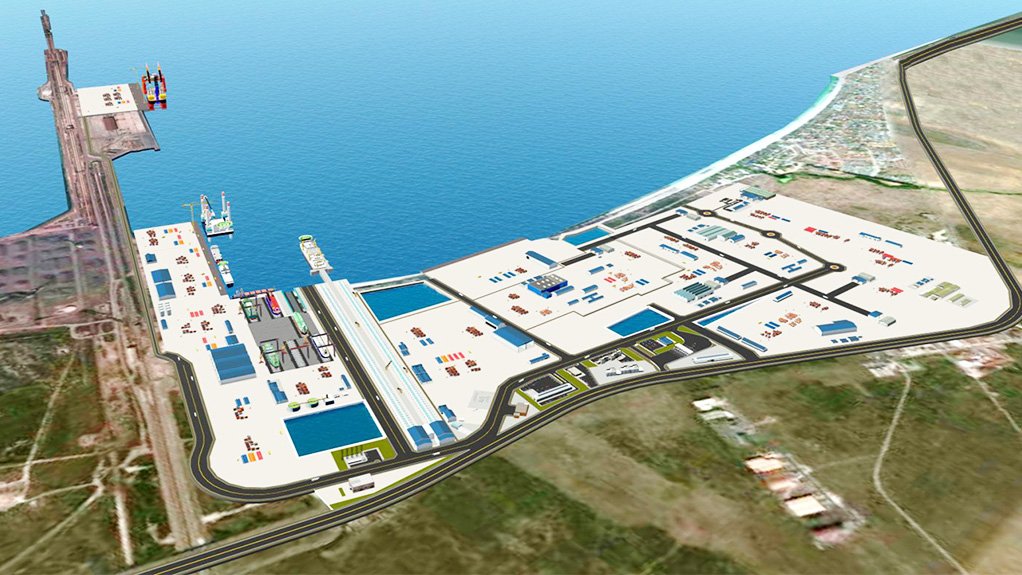 Artist impression of Saldanha Bay Industrial Development Zone
