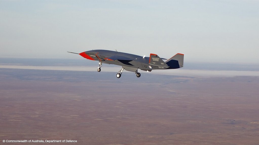 The first Loyal Wingman UAV on its maiden flight