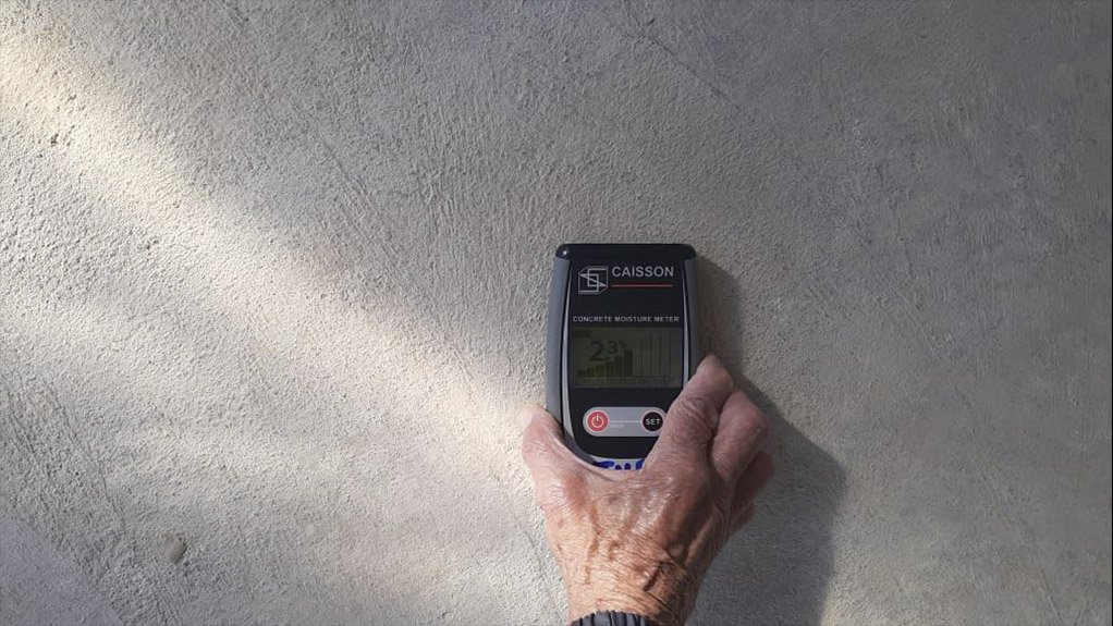 Moisture tests conducted by H&M Flooring on 5 August 2020 provided readings of between 2.1% and 2.3% on the topping.