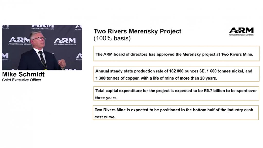 The Two Rivers Merensky project of African Ranbow Minerals.