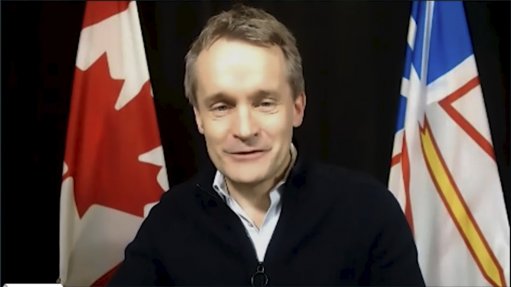 Natural Resources Minister Seamus O'Regan addressing the virtual PDAC 2021.