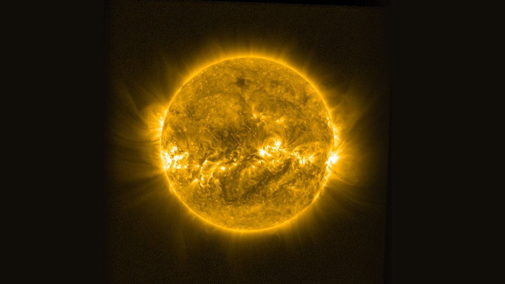 The Sun, showing significant surface activity
