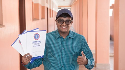 Engen Maths and Science School leaner Thiyashan Pillay took joint second place in the EMSS programme