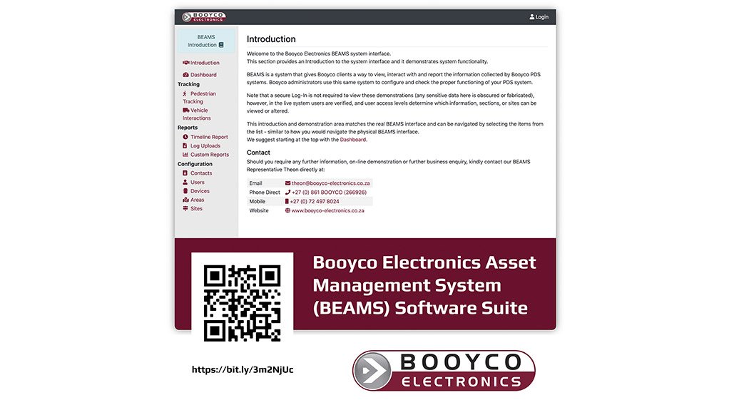 Another contribution to safety and productivity is the Booyco Electronics Asset Management System (BEAMS) – a central information hub for a mine’s PDS assets