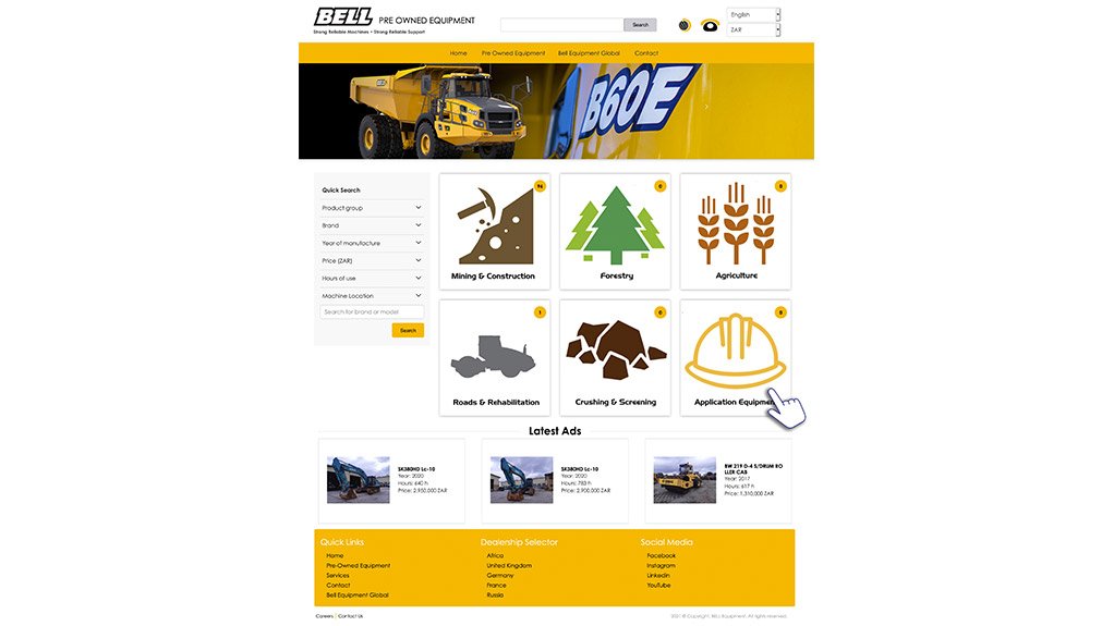 Bell launches global pre-owned equipment website