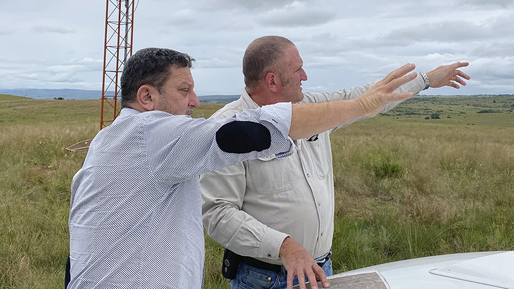 Founder Demetri Pappadopoulos and Wilhelm Niehaus at Haverfontein Wind outside Carolina in Mpumalanga 