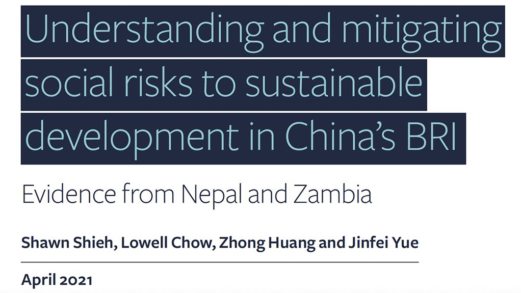 Understanding and mitigating  social risks to sustainable development in China’s BRI: evidence from Nepal and Zambia