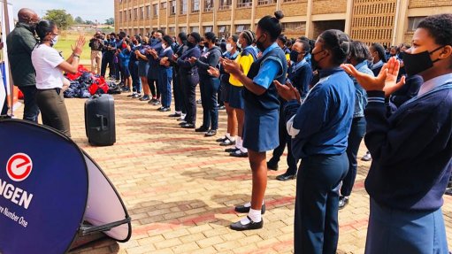 Engen and Caring4Girls visit Tshedimosetso and Kanana Secondary schools 