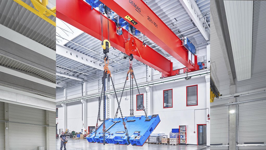 NEW FUNCTION Demag has introduced a load-turning function to its Universal Crane range in order to achieve maximum safety as an optional feature