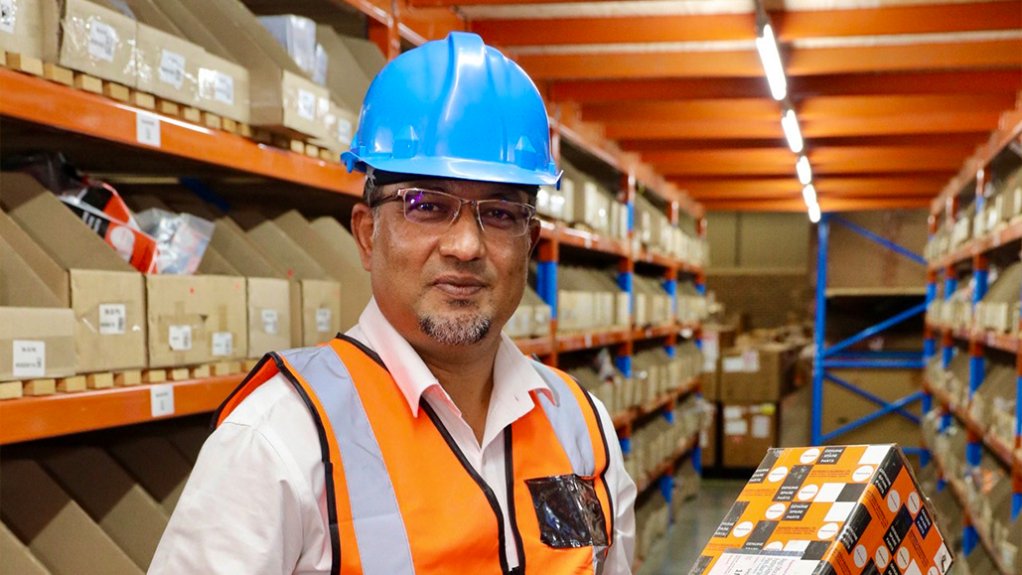 Rajesh Gupta at the new warehouse