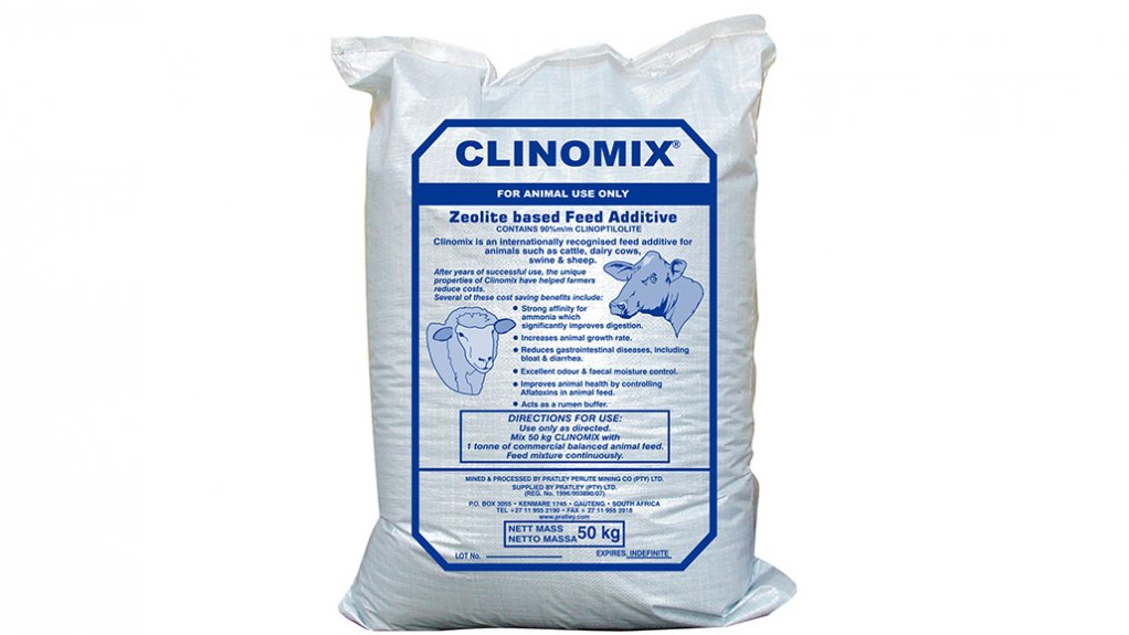 CLINOMIX
Absorbs ammonia in ruminant animals