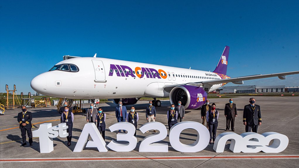 Air Cairo receives its first A320neo in Hamburg